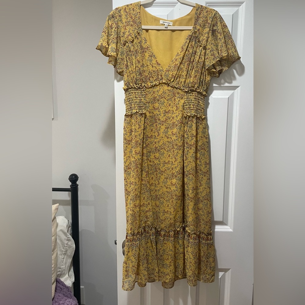 max studio yellow dress